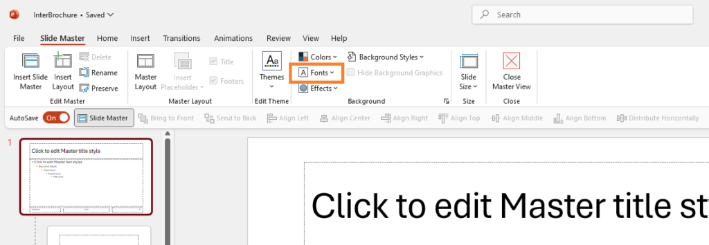 How to Change Global Font in PowerPoint ( Step Two )