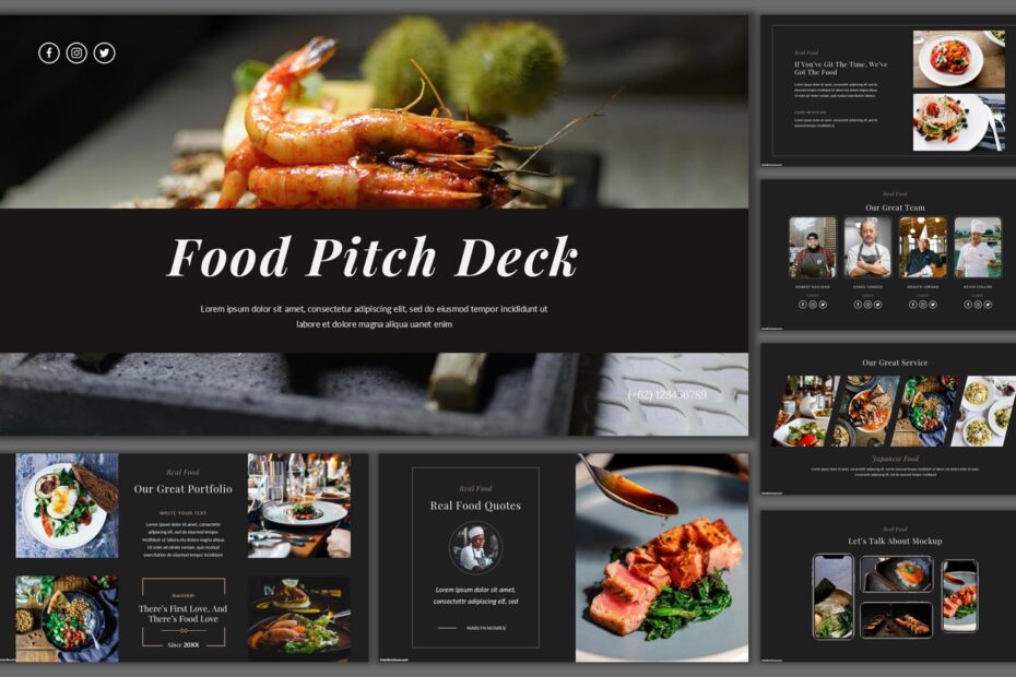 Food pitch deck deck