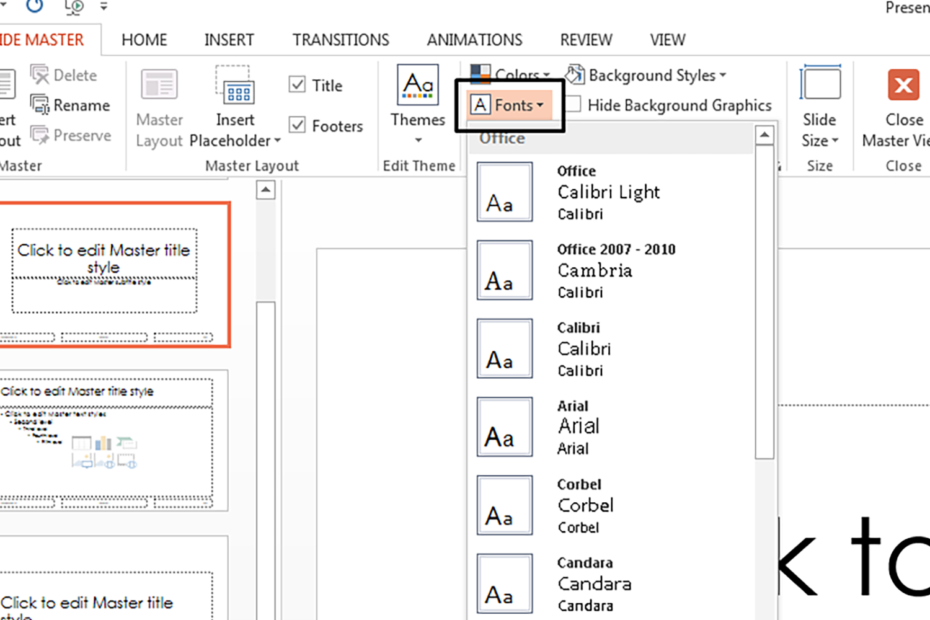 How to Change Global Font in PowerPoint