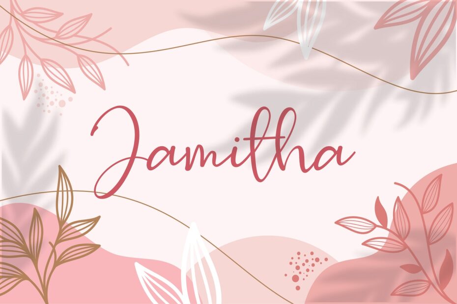 Download Free Jamitha Script Font