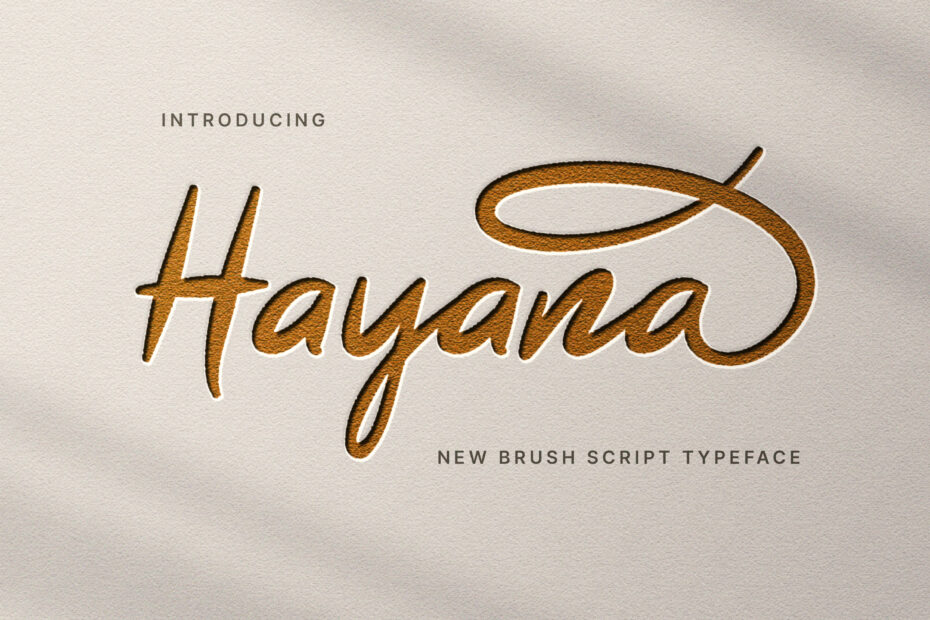 Hayana Brush Script Font