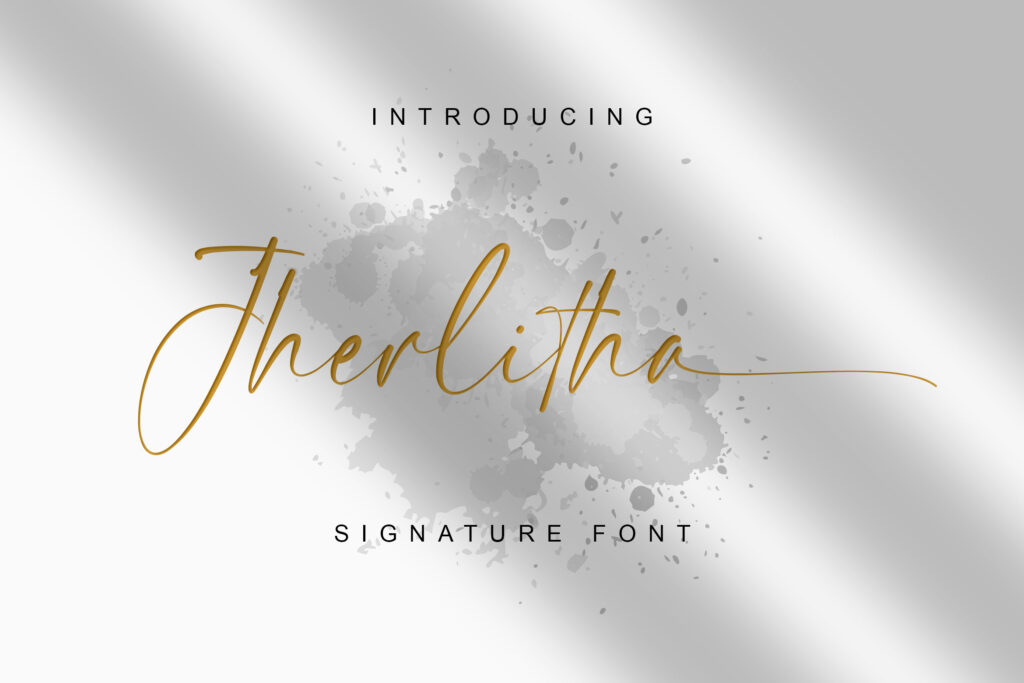 Jherlitha Signature Font