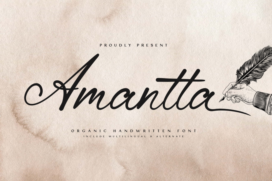 Amantta Organic Handwritten Font